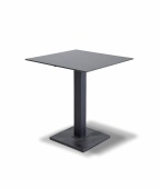 "Каффе" интерьерный стол из HPL квадратный 90х90см, цвет "серый гранит"