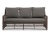 "Гранд Латте" диван трехместный из искусственного ротанга, цвет коричневый