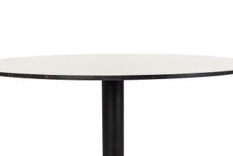 "Каффе" интерьерный стол из HPL круглый Ø70см, цвет молочный