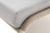 "Милан" кресло плетеное из роупа, каркас алюминий светло-серый (RAL7035) шагрень, роуп серый меланж круглый, ткань светло-серая
