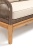 "Канны" лаунж-зона 4-ая из роупа со столом "Гранада" (серый гранит), основание дуб, роуп коричневый, ткань бежевая