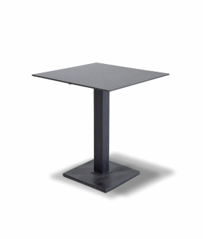 "Каффе" интерьерный стол из HPL квадратный 64х64см, цвет "серый гранит" 