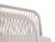 "Марсель" стул плетеный из роупа, каркас алюминий белый шагрень, роуп бежевый круглый, ткань бежевая