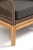 "Канны" лаунж-зона 4-ая из роупа со столом "Гранада" (серый гранит), основание дуб, роуп коричневый, ткань темно-серая 