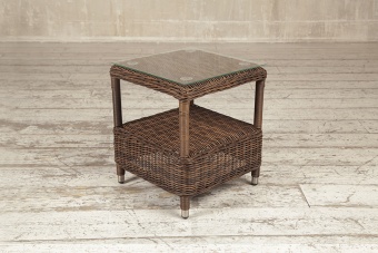 "Форио" столик кофейный из искусственного ротанга, цвет коричневый