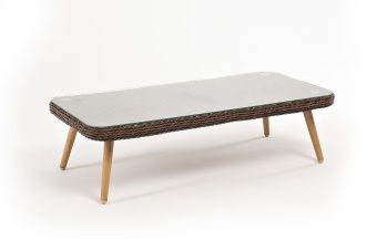 "Прованс" столик журнальный из ротанга, цвет коричневый
