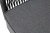 "Канны" диван модульный плетеный из роупа, каркас алюминий темно-серый (RAL7024), роуп темно-серый круглый, ткань темно-серая