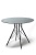 "Конте" интерьерный стол из HPL круглый Ø90см, цвет "серый гранит"