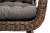 "Толедо" кресло плетеное с подушками, цвет коричневый