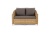 "Кон Панна" диван из искусственного ротанга двухместный, цвет соломенный