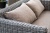 "Капучино" диван из искусственного ротанга двухместный, цвет графит