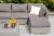 "Лунго" трансформирующийся диван из искусственного ротанга (гиацинт), цвет графит