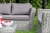 "Капучино" диван из искусственного ротанга (гиацинт) трехместный, цвет графит