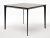 "Малага" обеденный стол из HPL 90х90см, цвет "серый гранит", каркас черный