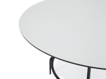 "Ницца" обеденный стол из HPL круглый Ø100см, цвет "молочный"
