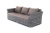 "Капучино" диван из искусственного ротанга трехместный с подушками, цвет графит