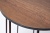 "Эквадор" журнальный стол из HPL круглый Ø40 H55, каркас из алюминия коричневый (RAL 8016) муар, цвет столешницы "дуб"