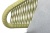 "Милан" кресло плетеное из роупа, каркас алюминий светло-серый (RAL7035) шагрень, роуп салатовый меланж круглый, ткань светло-серая