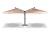 "Рим" зонт уличный с 2 куполами на металлической опоре