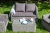 "Кон Панна" диван из искусственного ротанга (гиацинт) двухместный, цвет графит