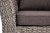 "Капучино Сингл" лаунж-зона из искусственного ротанга (гиацинт), цвет серый