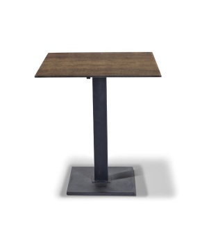 "Каффе" интерьерный стол из HPL квадратный 70х70см, цвет "дуб"