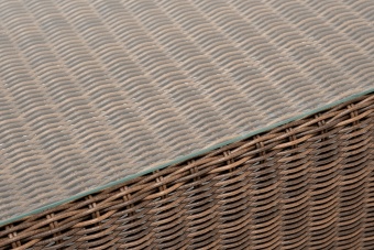 "Боно" лаунж-зона из искусственного ротанга, цвет коричневый 